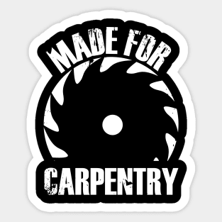 Carpenter carpenter carpenters craftsman saws Sticker